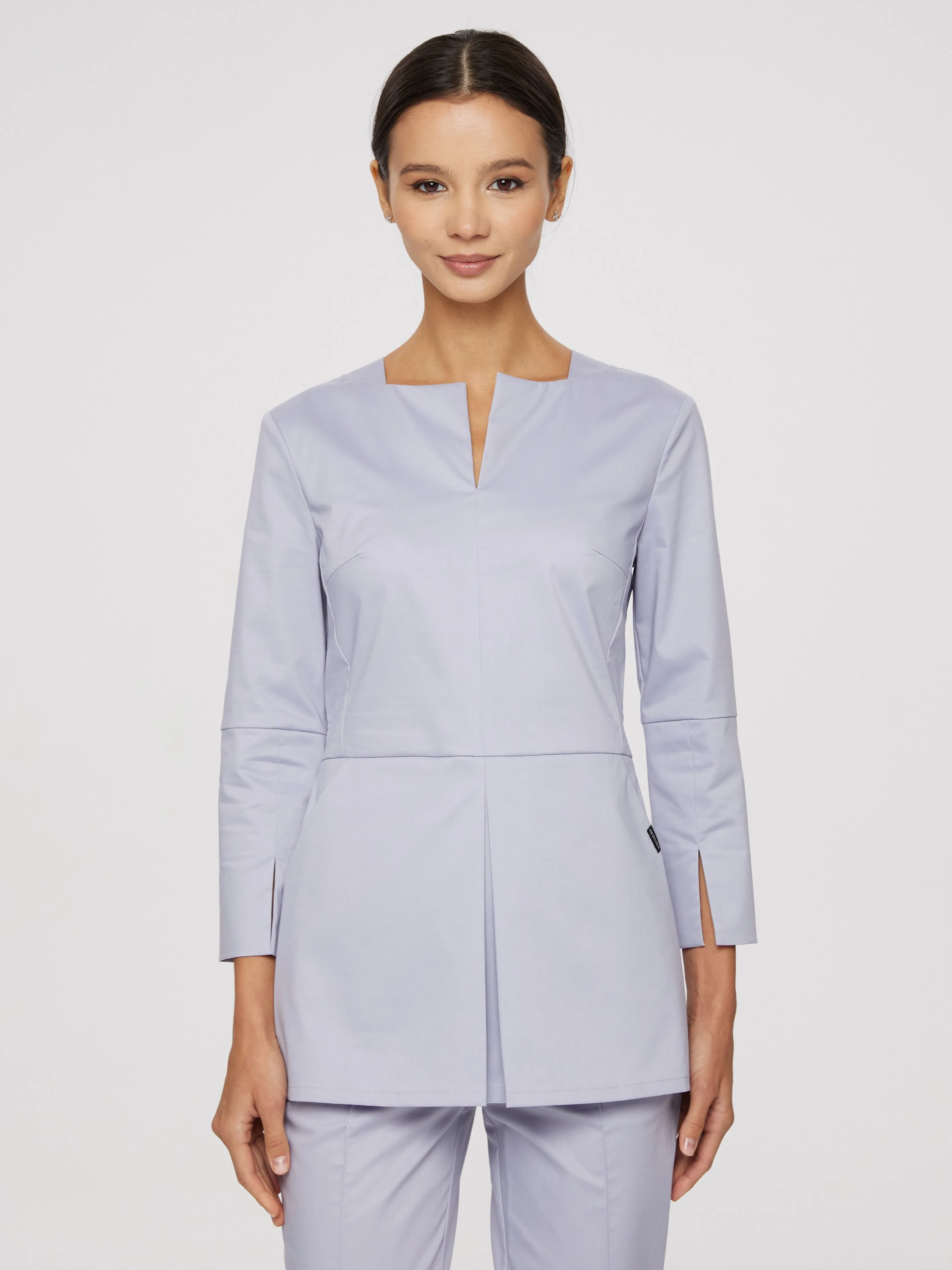 Женская медицинская рубашка CWT-22 (светло-серый)