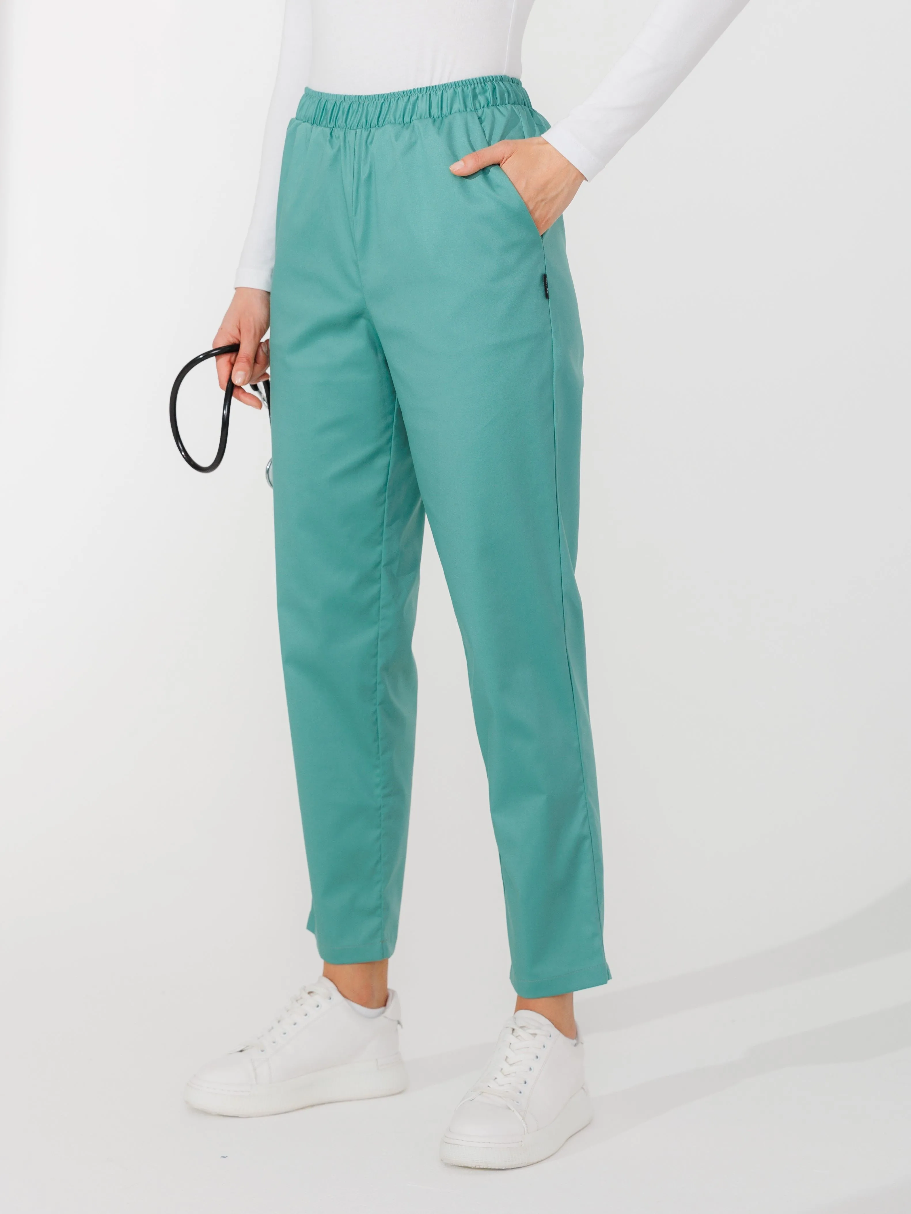 Женские медицинские брюки CWP-3 (эвкалипт)