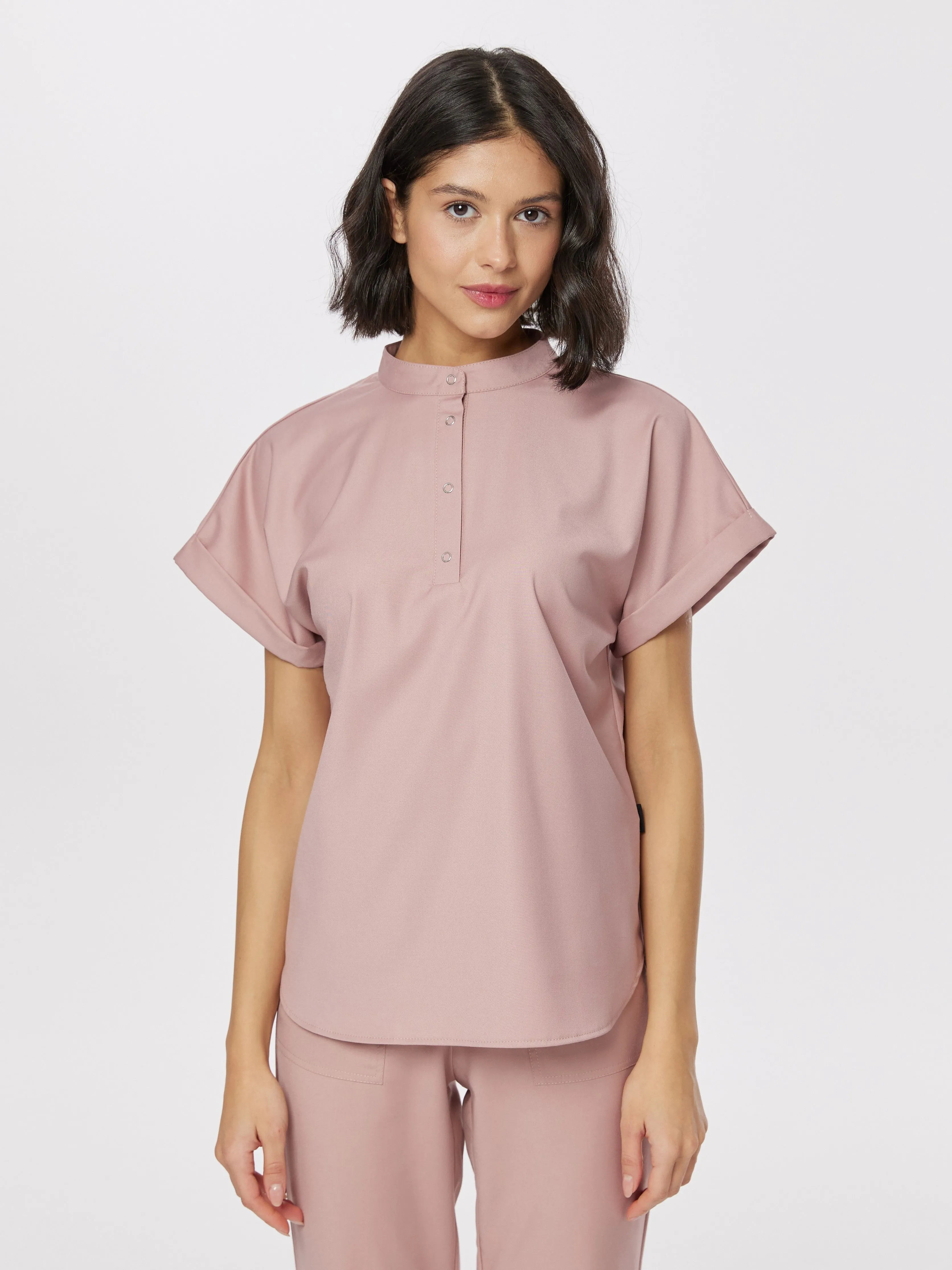 Женская медицинская рубашка SWT-4N (нежно-розовый)