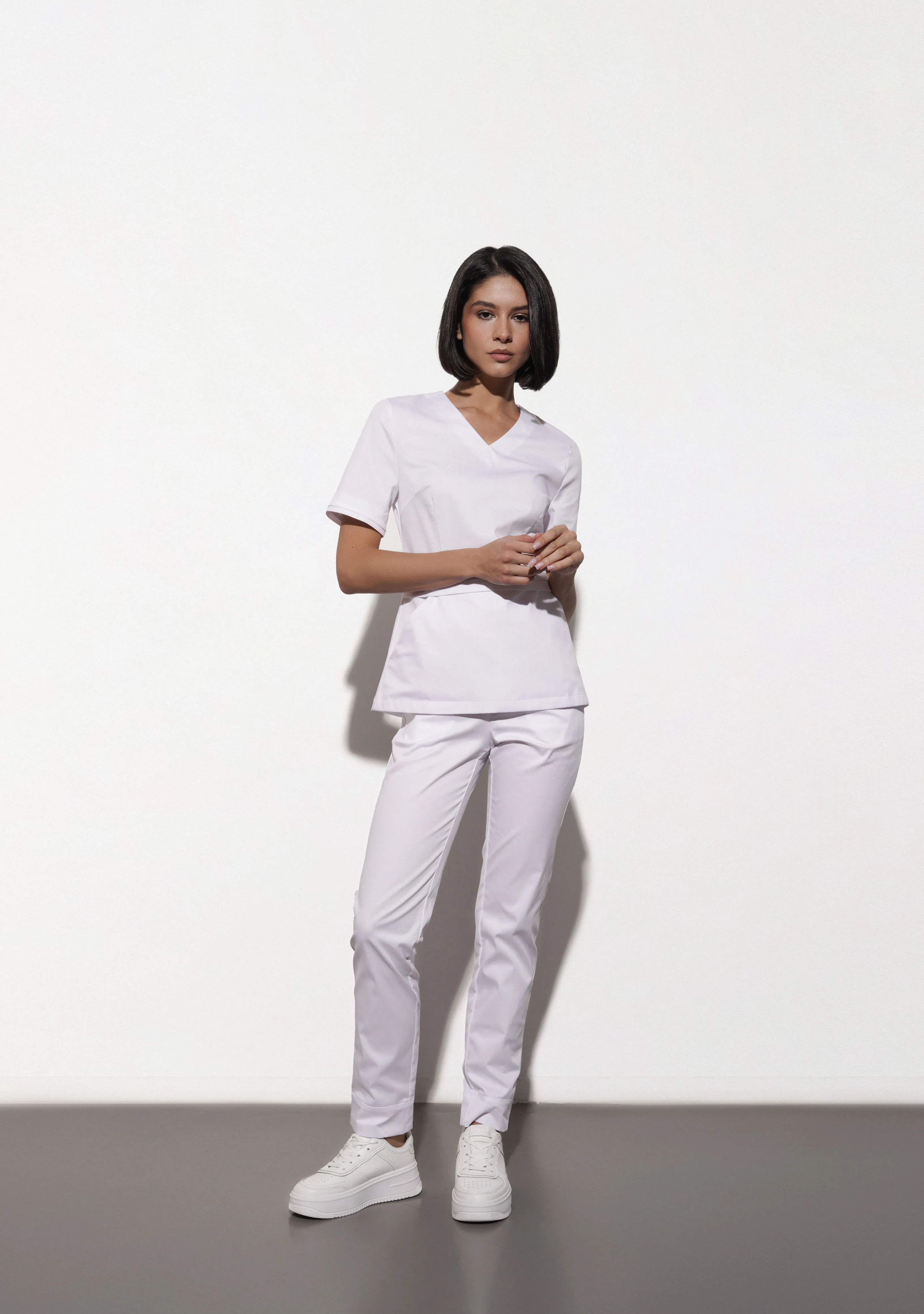 Женский медицинский костюм CWT28-P8 (белый)