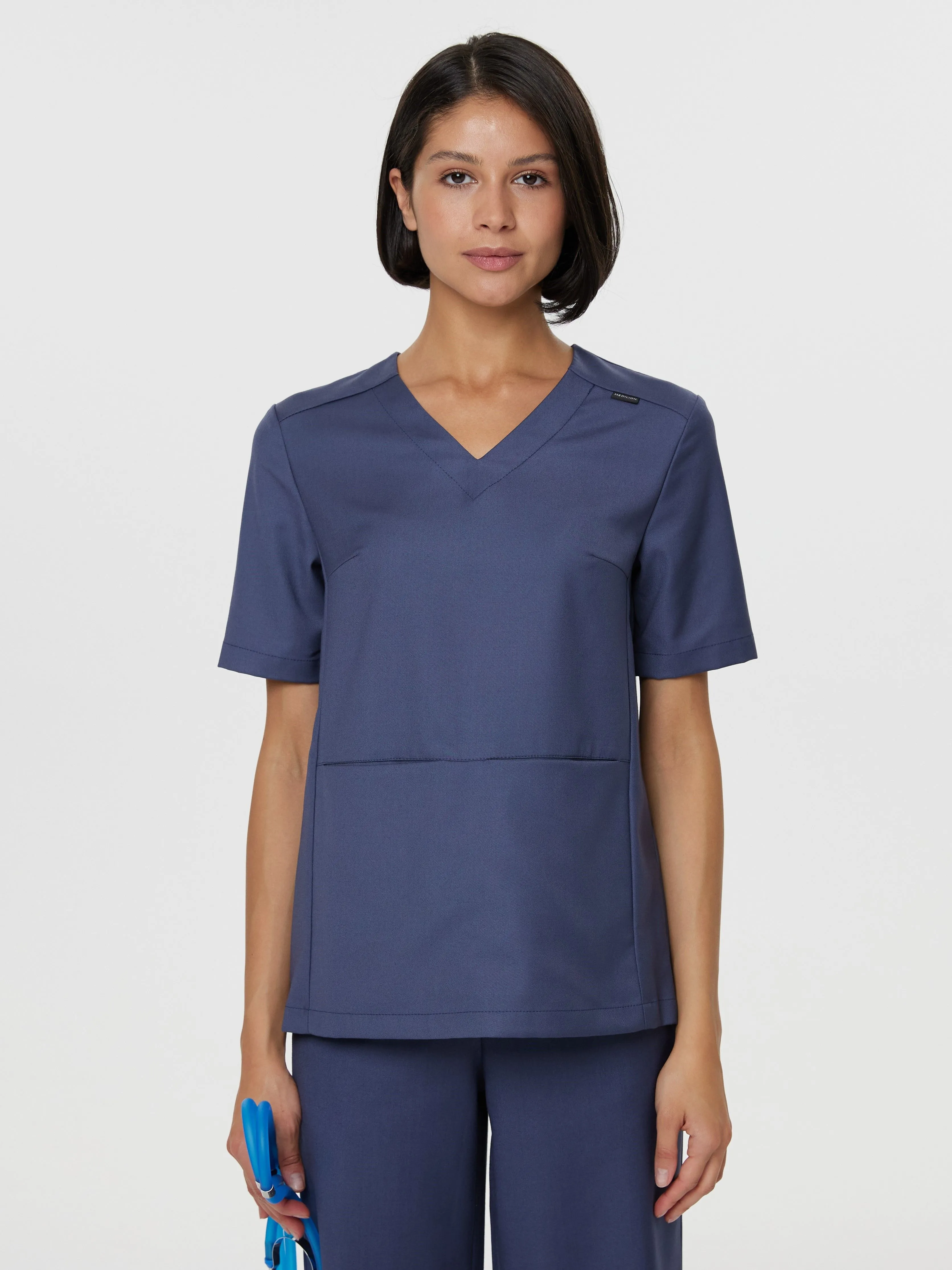 Женская медицинская рубашка SWT-20 (деним)