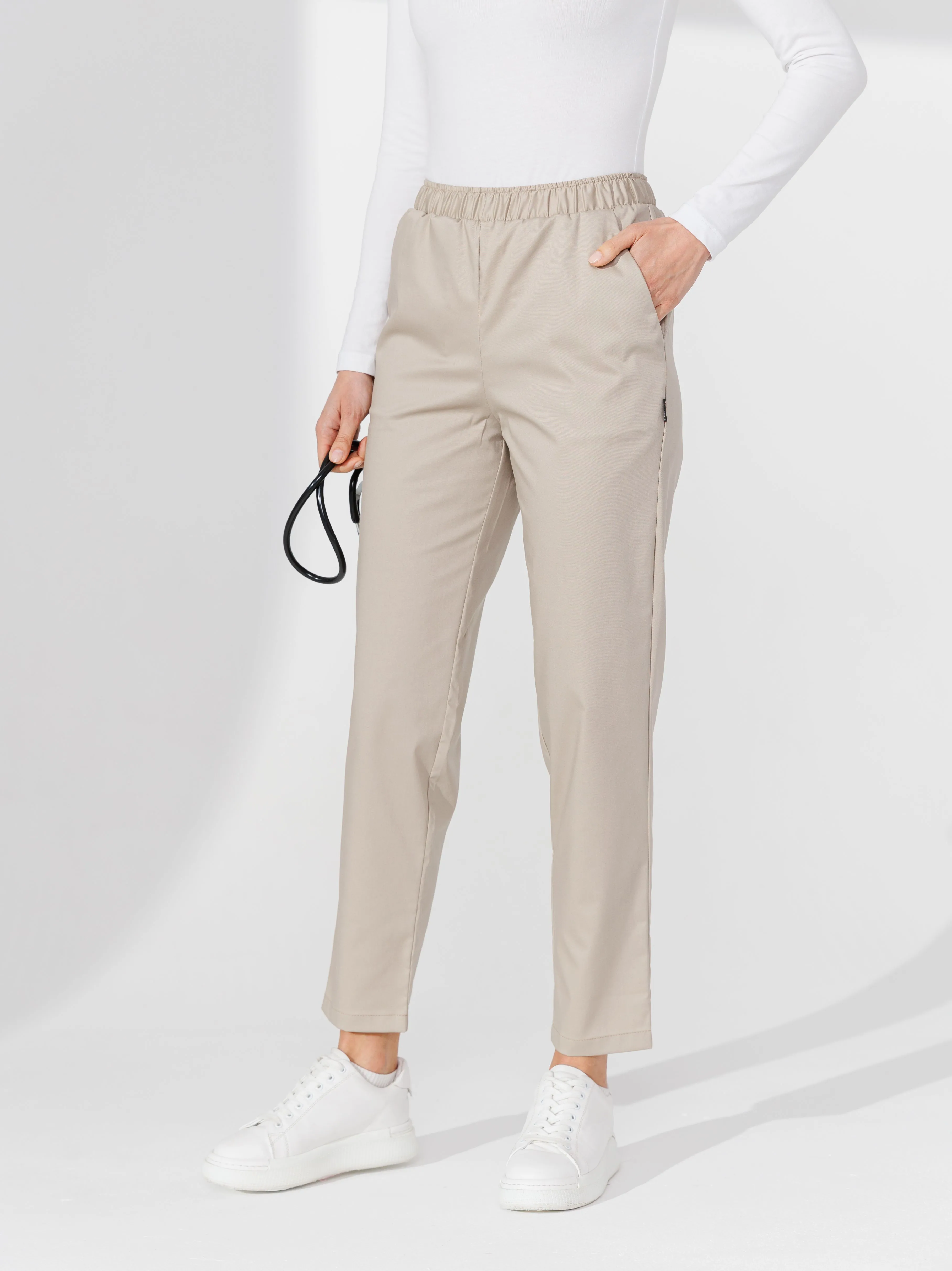 Женские медицинские брюки CWP-3 (бежевый)