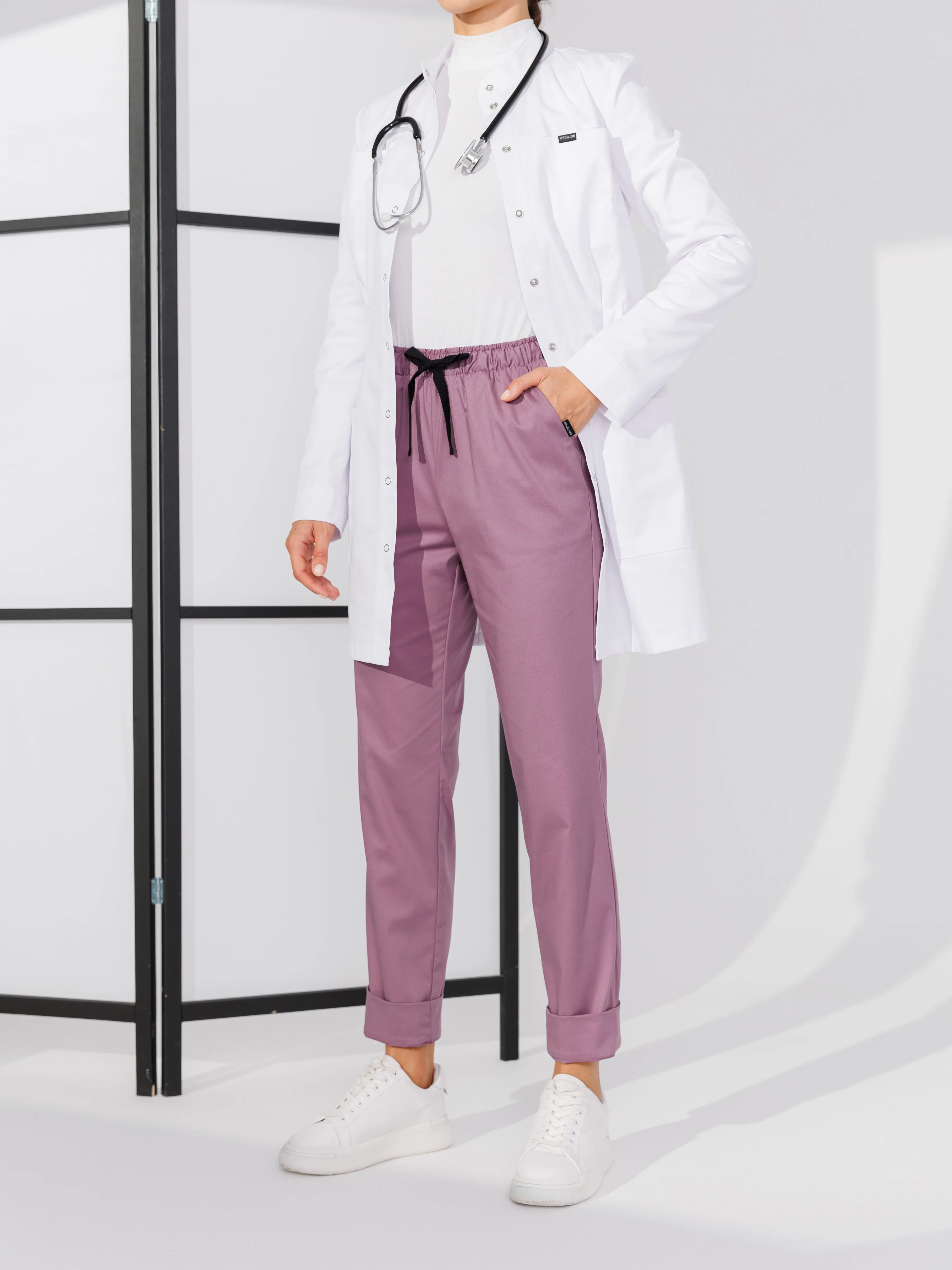 Женские медицинские брюки CWP-8 (лиловый)